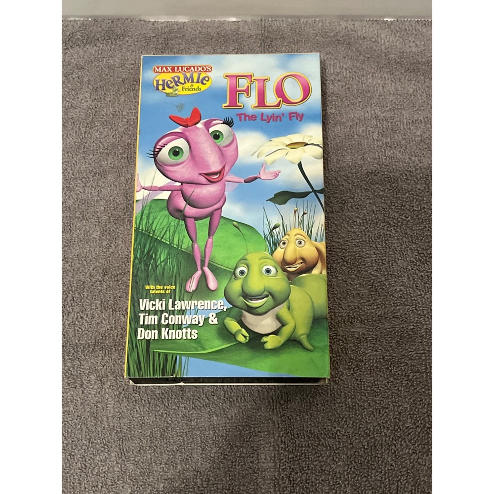 Max Lucado Hermie & Friends Flo the Lyin' Fly VHS Vicki Lawrence Tim Conway‎